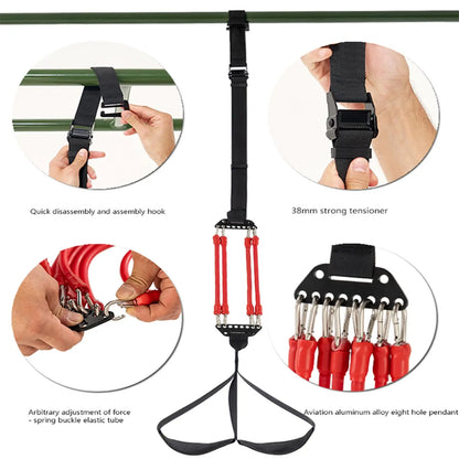 120LB Pull-ups Resistance Bands Adjustable Chin-up Body Stretching Weight Lifting Heavy Duty Strength Training Elastic Band