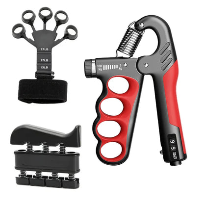 Electronic Counting Hand Grips Strengthener Arm Spring Finger Massager Expander Hand Exercise Gym Fitness Training Wrist Gripper