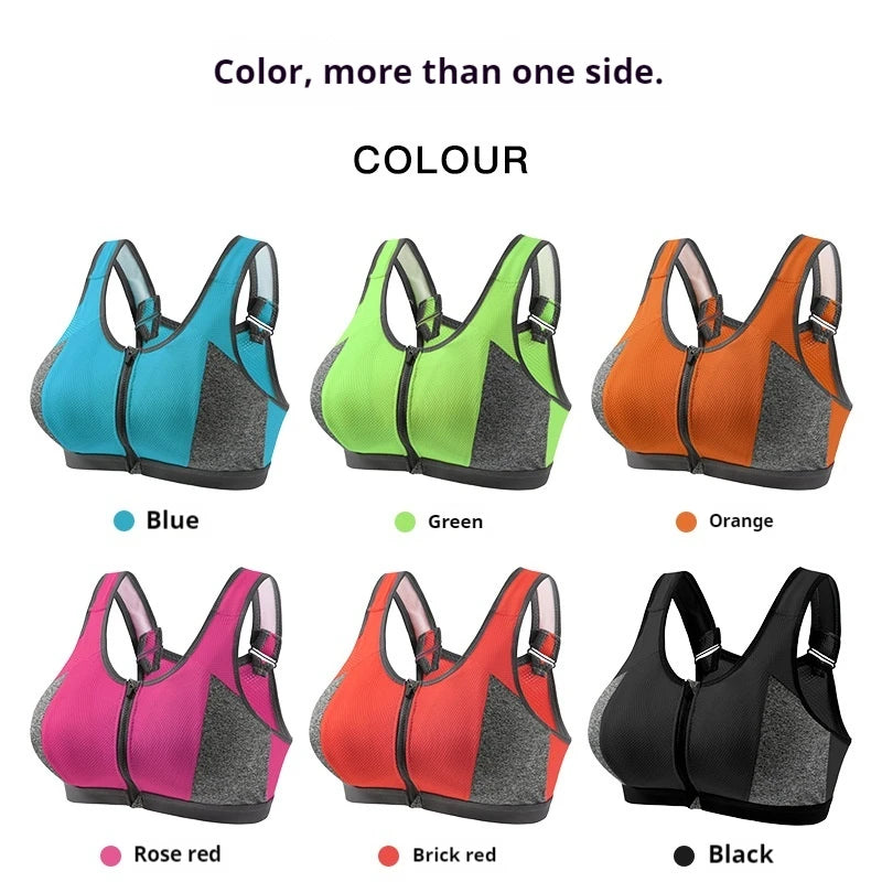 High Impact Sports Bras for Women Solid Color Underwear Gathered Without Steel Rings Sexy Suspender Running Back Bra