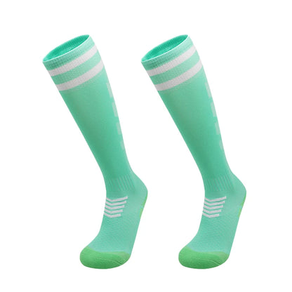 Towel Bottom Soccer Socks Breathable Knee High Training Long Stocking Adults Youths Kids Practical Competition Football Socks