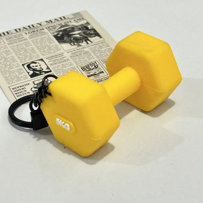 Simulation Dumbbells Keyring Kettlebells Water Cups Cool Creative Bag Charm Fitness Series Pendant Car Key Ornament