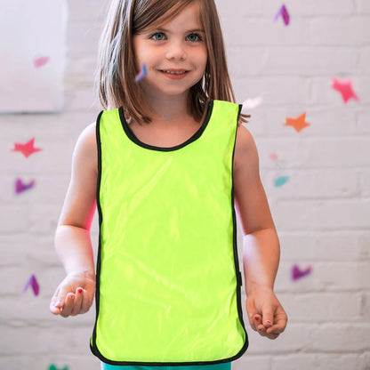 6Pcs Durable Football Vest Training Waistcoat Soccer Jerseys Practice Uniform Sports Teamwear Apparel Football