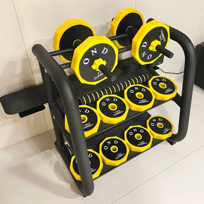 Gym storage rack,Dumbbell Multifunctional Rack, Household Storage, Gym Equipment, Fitness, Sports, Family Use, Floor Stand