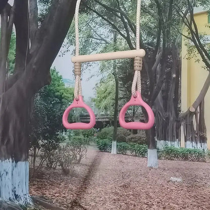 Swing Bar Gym Equipment Rings Bar Funny Ergonomic Stable Kids Game For Adults Children Backyard Playground Indoor Outdoor