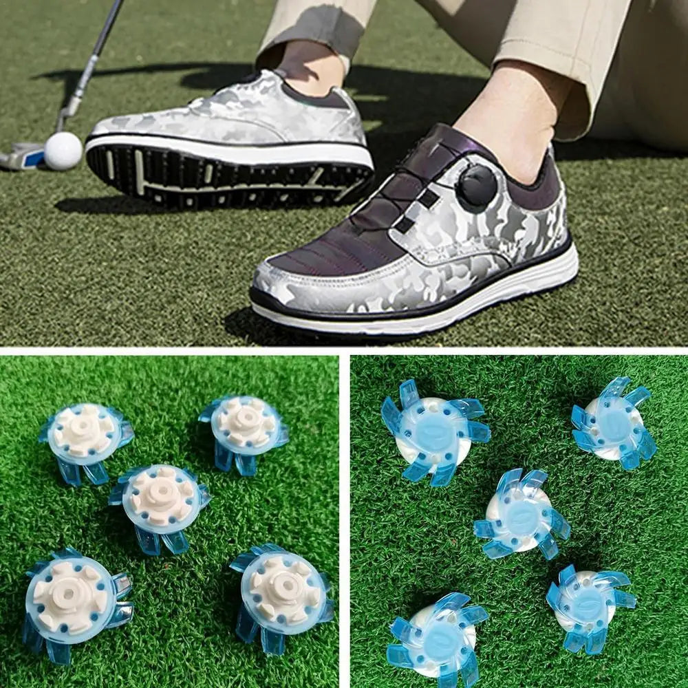 Golf Shoe Spikes Replacements 12 Pieces Footwears Anti Slip Golf Cleat Quick Twist Golf Spikes Golf Cleats Portable Wrench Screw