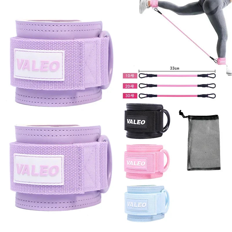 Resistance Bands Set Ankle Straps Adjustable Foot Support Padded Cuff Ankle Weight Leg Training Brace Yoga Sport Tool