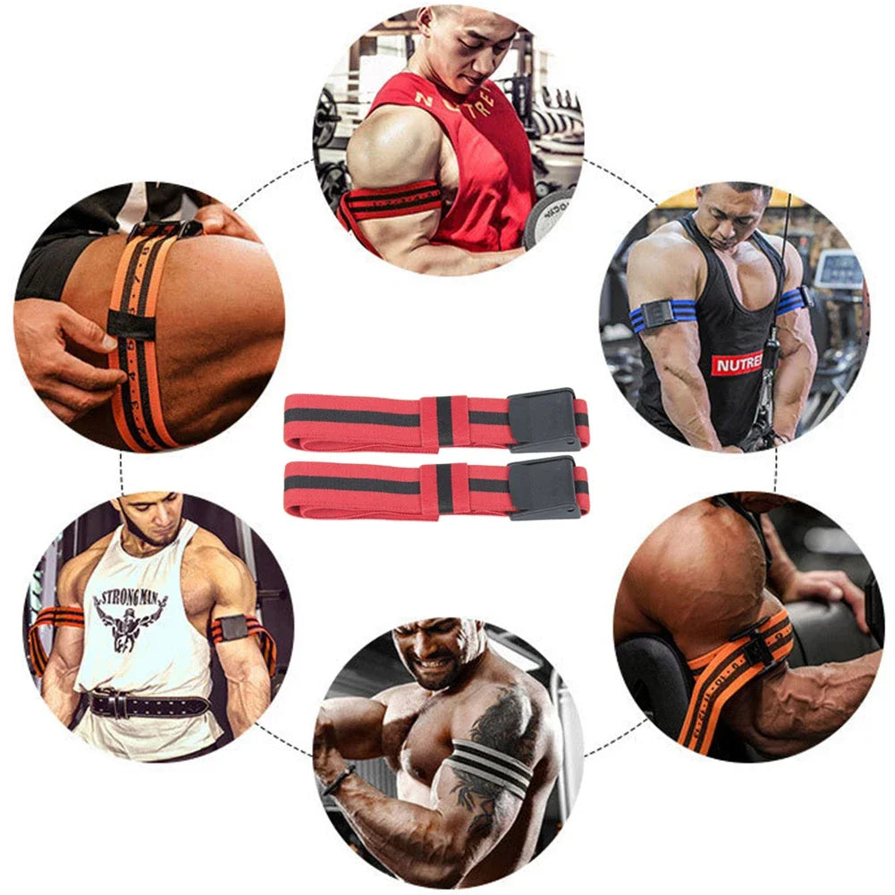 Blood Flow Restriction Band Bodybuilding BFR Training Belts Heavy Weight Lifting Elastic for Men Women Fitness Gym Equipment