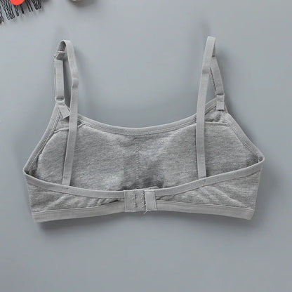 8-16 Years Cotton Girls Training Bra Adolescente Girl's Sport Bras Teen Girl Underwear Push Up Teens Bras With Chest Pad KF027