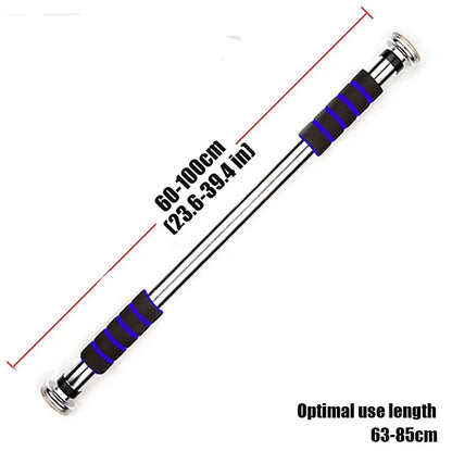 200kg Adjustable Door Horizontal Bars Exercise Home Workout Gym Chin Up Pull Up Training Bar Sport Fitness Equipment