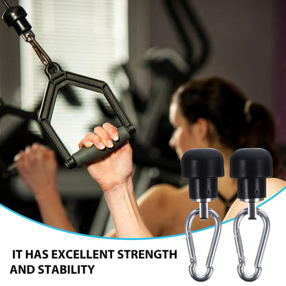 2 Sets Fitness Equipment Accessories Gym Machine Lock Adapter Home Cable Rope Attachments for Iron