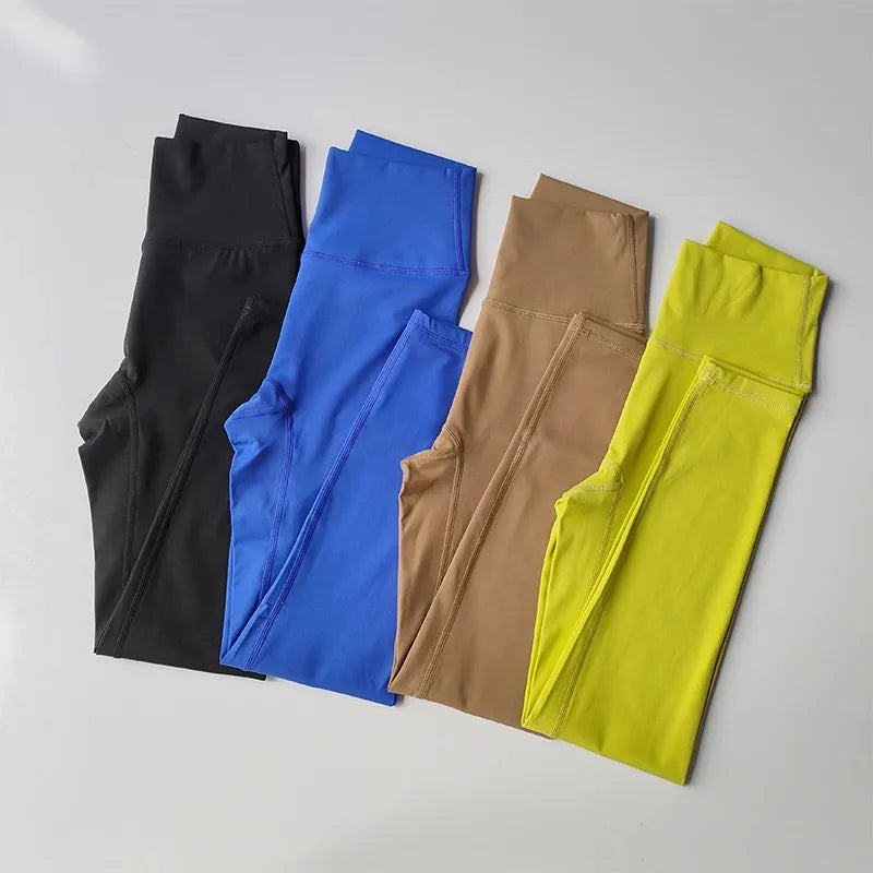 Women's Yoga Fitness Suit Fixed One-Piece Sports Bra Nude High Waisted Hip Lifting Pants Activewear Gym Workout Clothes