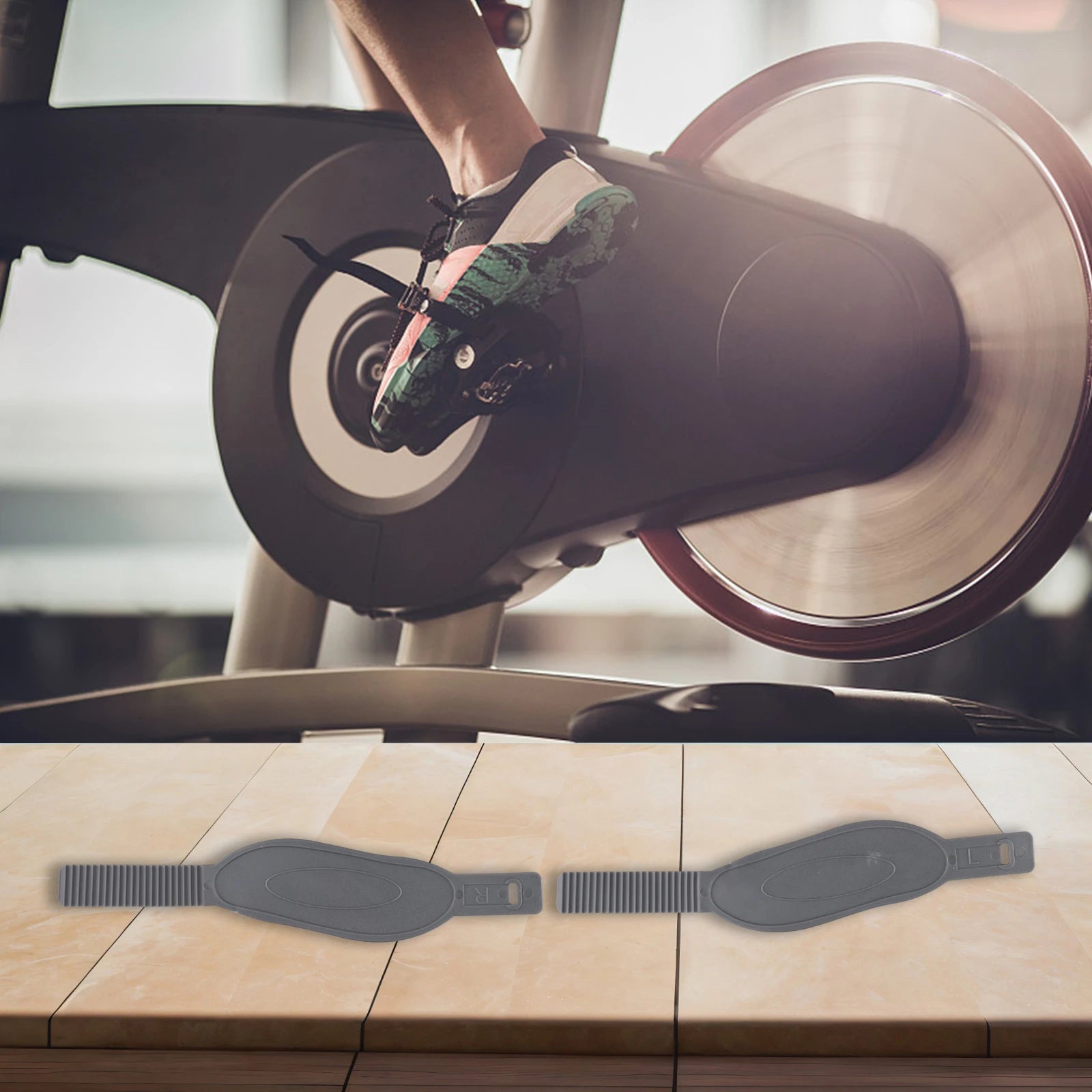 Adjustable Bike Straps Exercise Bike Pedal Straps Gym Equipment Enhanced Comfort Improved Performance For Exercise Bikes