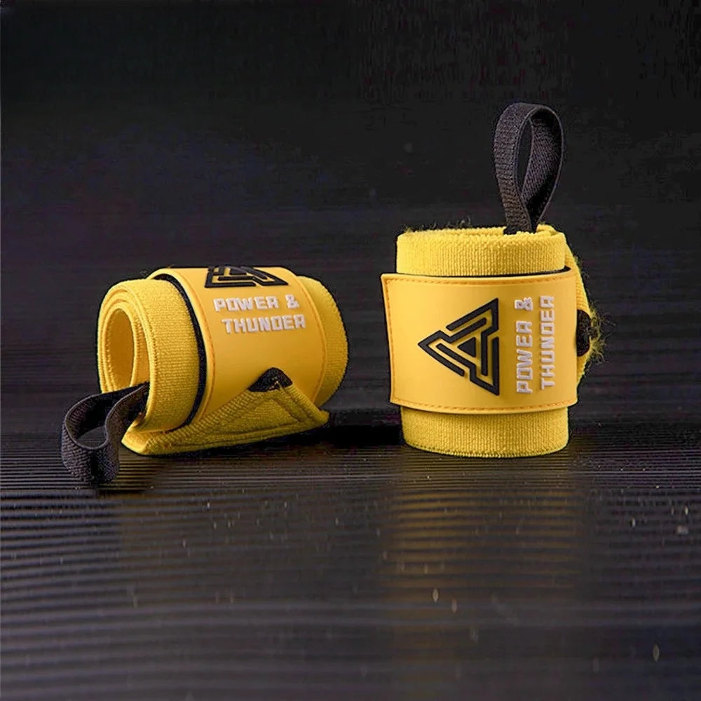 Weightlifting Wristbands Gym Military Wrist Support Crossfit Hand Grips Fitness Glove Workout Pull-ups Deadlift Protect Wrist