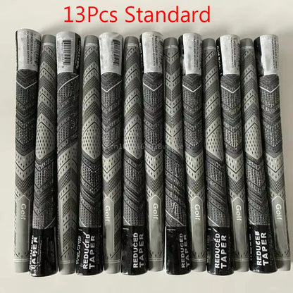 New 13PCS Golf Club Grips Standard/Midsize Men's Rubber Golf Grips 5Pcs Cotton Yarn Golf Club Grips Iron and Wood Grip Universal