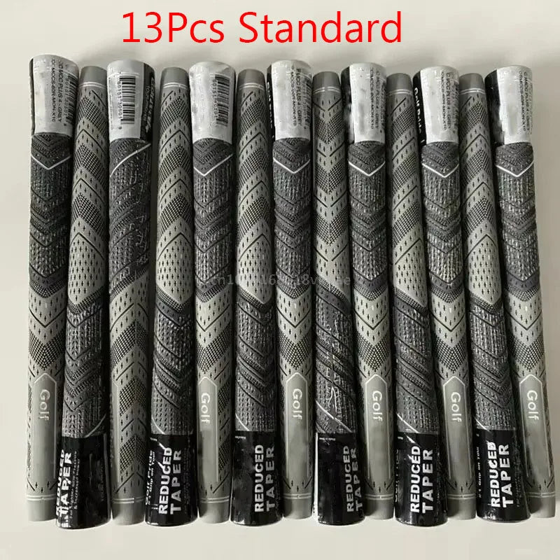 New 13PCS Golf Club Grips Standard/Midsize Men's Rubber Golf Grips 5Pcs Cotton Yarn Golf Club Grips Iron and Wood Grip Universal