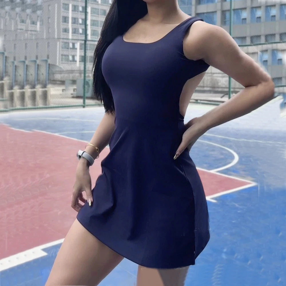 2025 Pad Anti Shorts Clothes Dress Tennis Skirt Woman Yoga Set Luxury Women Women Golf Wear Exercise Yoga Clothing