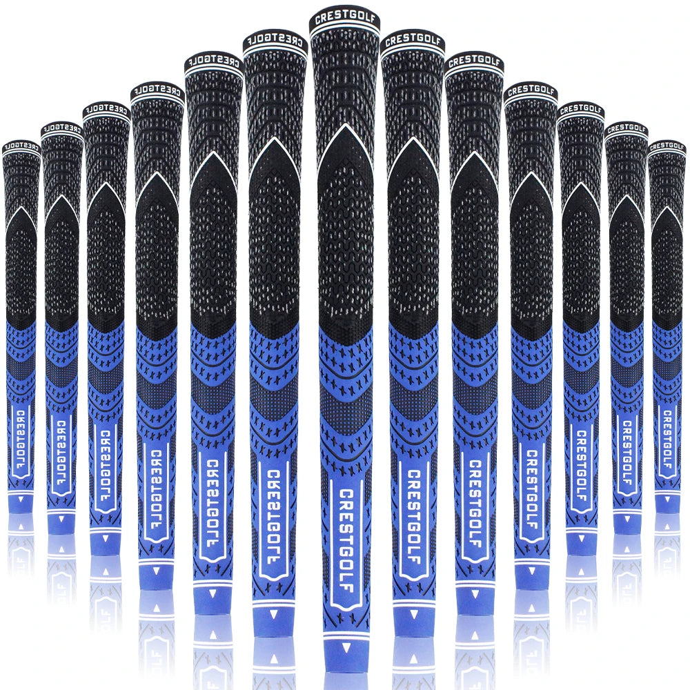 CRESTGOLF Golf Grips 13 Pack Midsize Golf Club Grips Set Anti-Slip Rubber 8 Colors Available