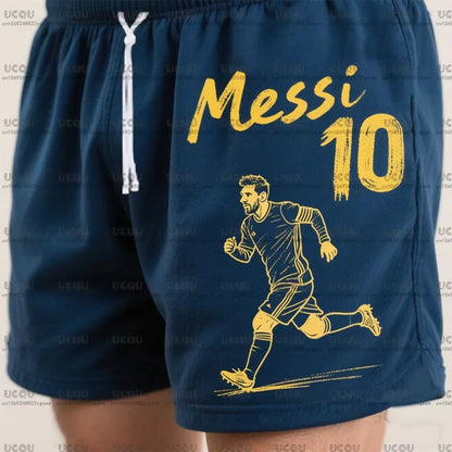 Classics Male Adult Sports Boys Men Kids M-Messi Clothing Mens Team Training Uniform Soccer Trousers 10 Football Jersey Shorts