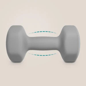 SONGMICS dumbbells set 2x5 kg dumbbell set short dumbbells hexagon neoprene coating