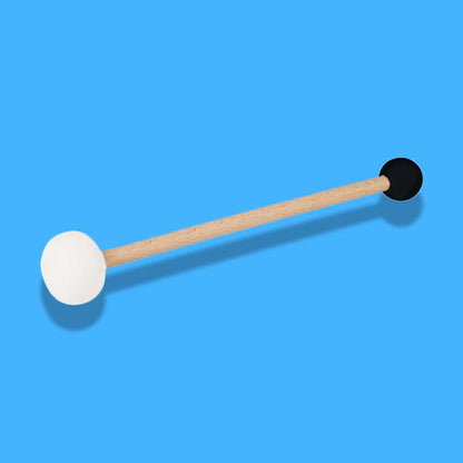 Singing Bowl Mallet Double-ended Felt Rubber Drum Sticks Percussion Bass Wooden Handle Lightweight Portable Practice Musical