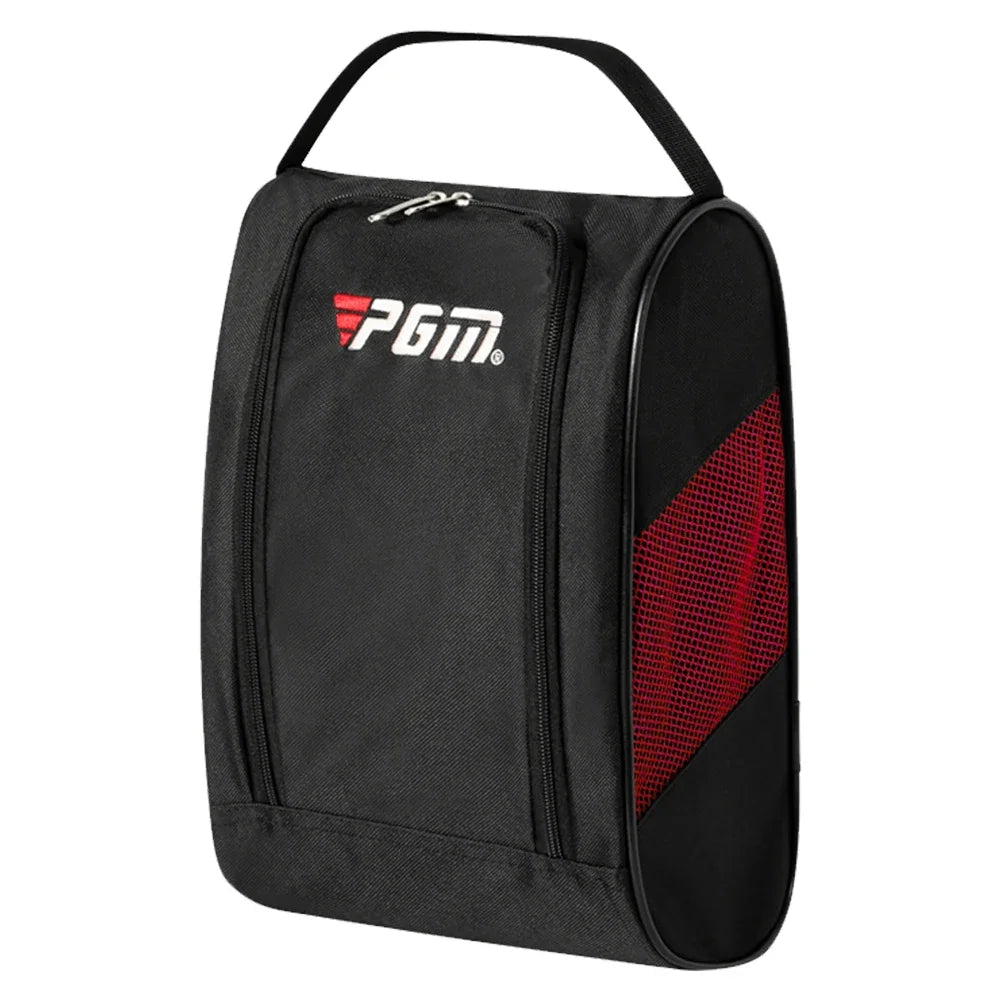 New Portable Mini Golf Shoe Bag Nylon Shoe Carrier Bags Zipper Golfball Holder Breathable Pouch Pack Tee Bag Sport Accessories