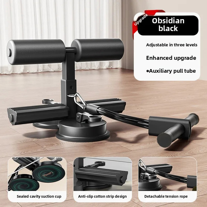 Sit-up Aids Home Use Abdominal Curling Tension Rope Fixed Feet Thin Stomach Sports Training Double Suction Cup Hook Foot Device