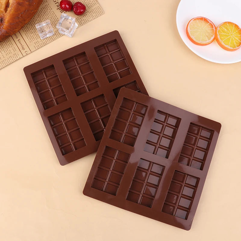 Rectangle Silicone Mold DIY Chocolate Candy Bar Break Apart Protein Engery Mould Wax Melt Fat Bomb Snack Kitchen Baking Tools