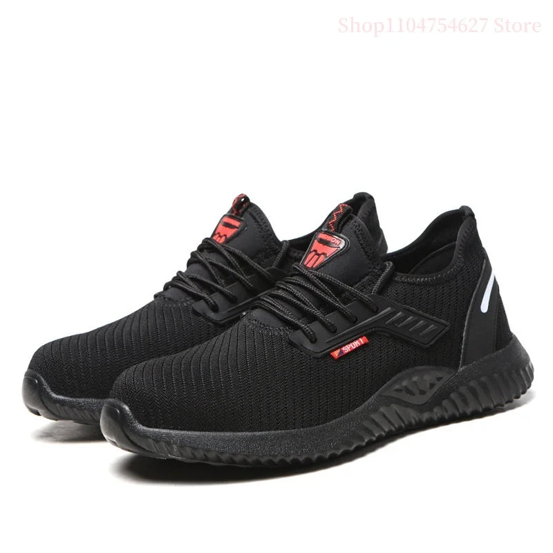 Work sports shoes Steel toe shoes Men's safety shoes Puncture-proof work shoes Boots Fashion durable shoes Safety protective sho