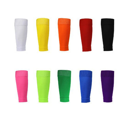 1 Pair Sports Safety Shin Pads Sleeves Football Shin Holder Instep Socks Nylon Fitness Leg Guard Sleeves for Kids Boys Men