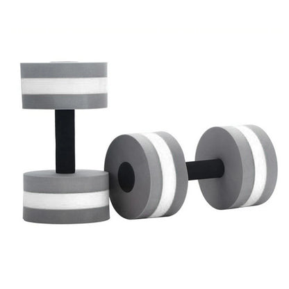 2pcs High Quality Dumbbells Fitness Equipments EVA Foam Aqua Dumbbells for Water Aerobics Swim Pool Float Aquatic Barbell