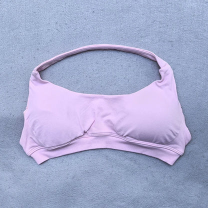 Seamless Halter Sports Bras Running Sexy Open Back Yoga Bra Padded Brassiere Sport Woman Fitness Gym Top Activewear