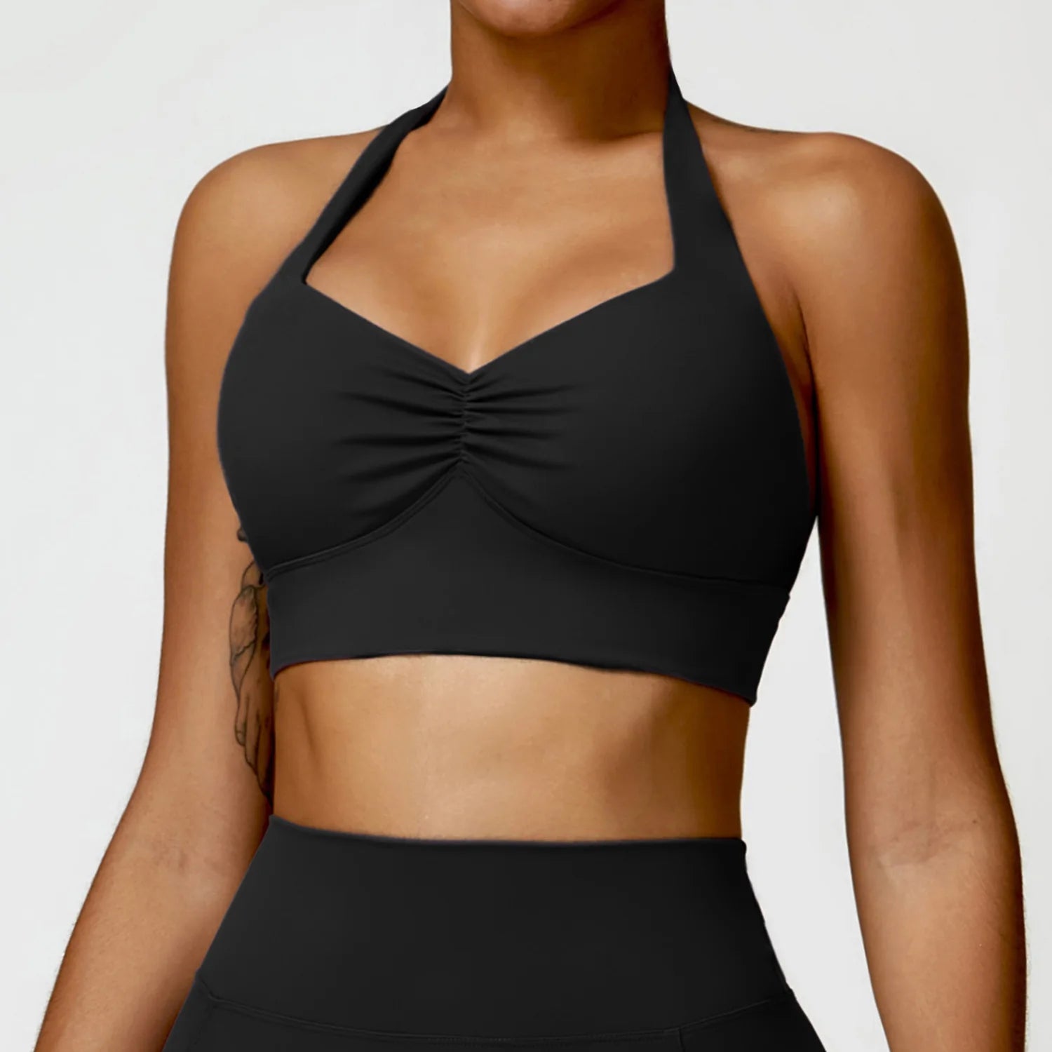 Sports Bra Yoga Sports Underwear Women Halter Push-up Workout Support Gym High Strength Running Workout Fitness Bralette