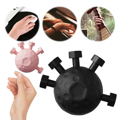 Hand Ball Gripper Exerciser Ergonomic Finger Strength Trainer Anti Slip Finger Exerciser Ball for Musicians Athletes