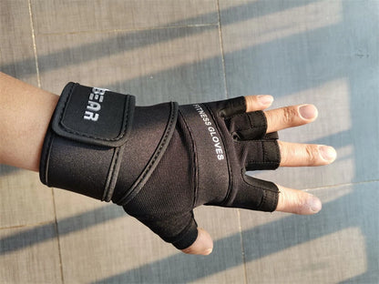 Half Finger Bodybuilding Gym Gloves Weightlifting Dumbbell Kettlebell Training Workout Fitness Gloves For Man  Women