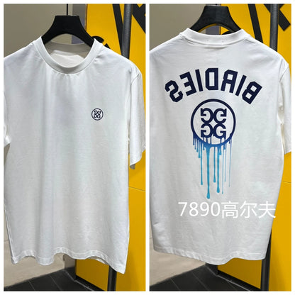 2025 New Women T-shirt Golf Brand Tshirt Cotton Loose Couple Short-sleeved Korean Summer Short-sleeved Top for Men and Women Tee