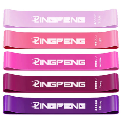 Resistance Loop Exercise Bands 5 Different Resistance Levels Elastic Band Suitable for arm Leg Stretching and Strength Training