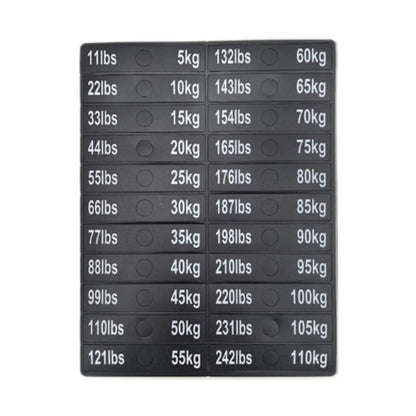 Weight Stack Labels Weight Identification Classification for Gym Equipment Sporting Goods Strength Training Machine Attachments