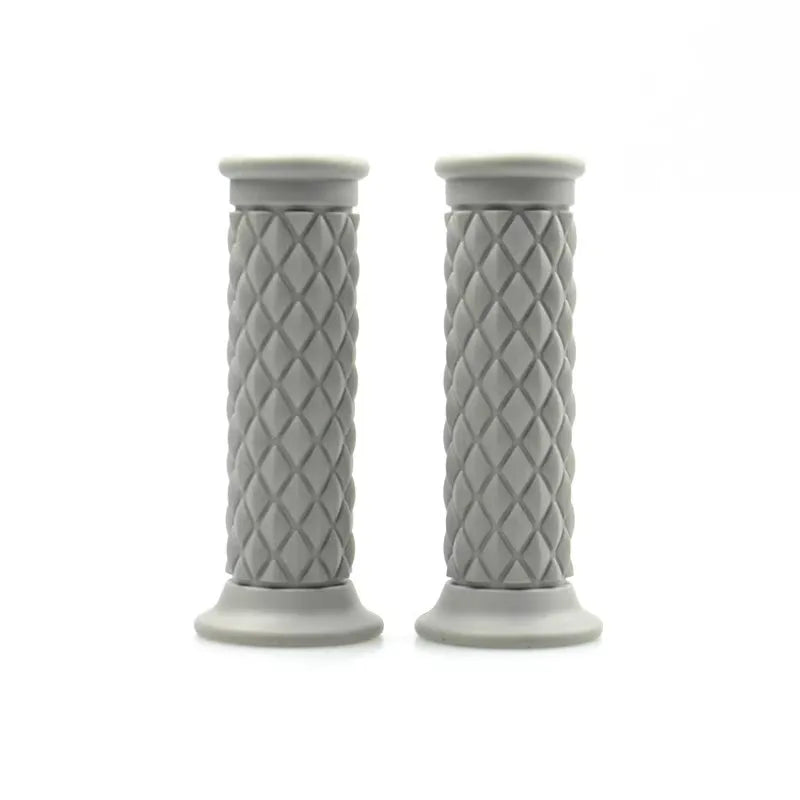 Universal 7/8" 22mm 24mm Retro Motorcycle Hand Grips Non-slip Rubber Handlebar Grips for Moto Scooter Motocross Motorbike Grips