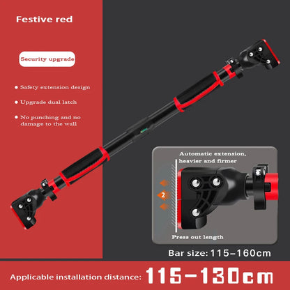 New Anti Drop Indoor Pull-UP Bar Home No Punching Wall-mounted Pull Up Bar Corridor Fitness Horizontal Bar