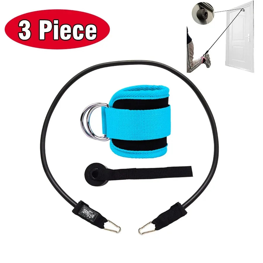 Resistance Bands With Ankle Straps Fitness Workout Training Resistance Bands Home Yoga Stretch Elastic Pilates Gym Equipment