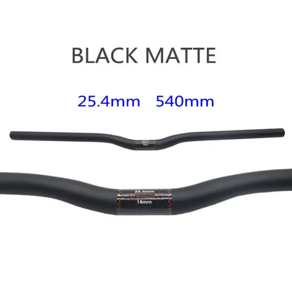 25.4 Full Carbon Handlebar Folding Bike Horizontal Handle Bar 400-700MM One-Shaped Ultralight Bicycle Straight Handlebar