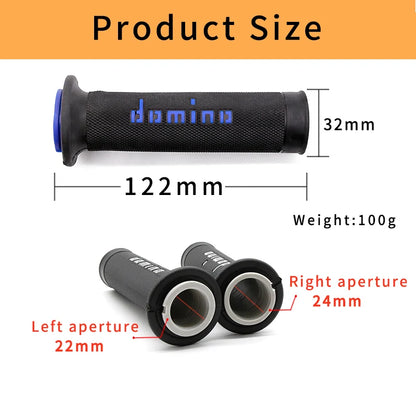7/8" 22mm Handle Grips  Motorcycle Grips Domino Dirt Pit Bike Motocross Handlebar Rubber Gel Hand Grip Brake Hands