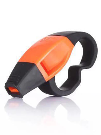 ABS Finger Grip Referee Whistle Safety Rescue Football Basketball Survival Big Sound Whistles Soccer Sports Accessories