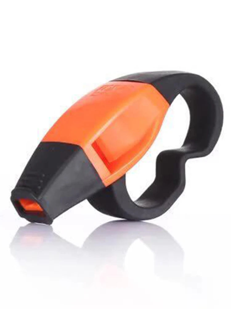 ABS Finger Grip Referee Whistle Safety Rescue Football Basketball Survival Big Sound Whistles Soccer Sports Accessories