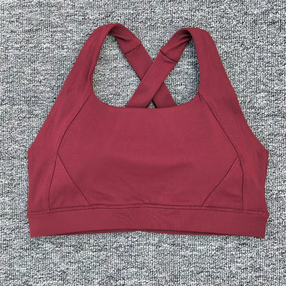 Women Cross Strap Sports Bra Top Women Push Up Sport Bra Yoga Gym Crop Top Brassiere Fitness Top Sport Bra Breathable Bras
