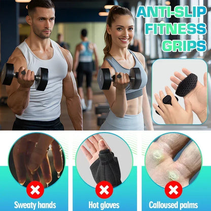 2Pcs Grip Strengthener Fingerless Weight Lifting Gloves for Bodybuilding Cross Training & Fitness Home Gym Honeycomb Hand Grips