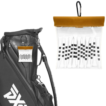 Golf Tees Pouch Golf Ball Bag With Clip Transparant Golf Nails Tote Bag Outdoor Sports Golf Accessories Jewelry Phone Wallet Bag