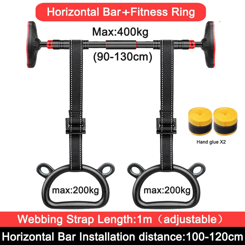 Adjustable Door Horizontal Bar Pull Up Arm Training Home Room Gym Fitness Ring Exercise Sport турник Equipment Bodybuilding