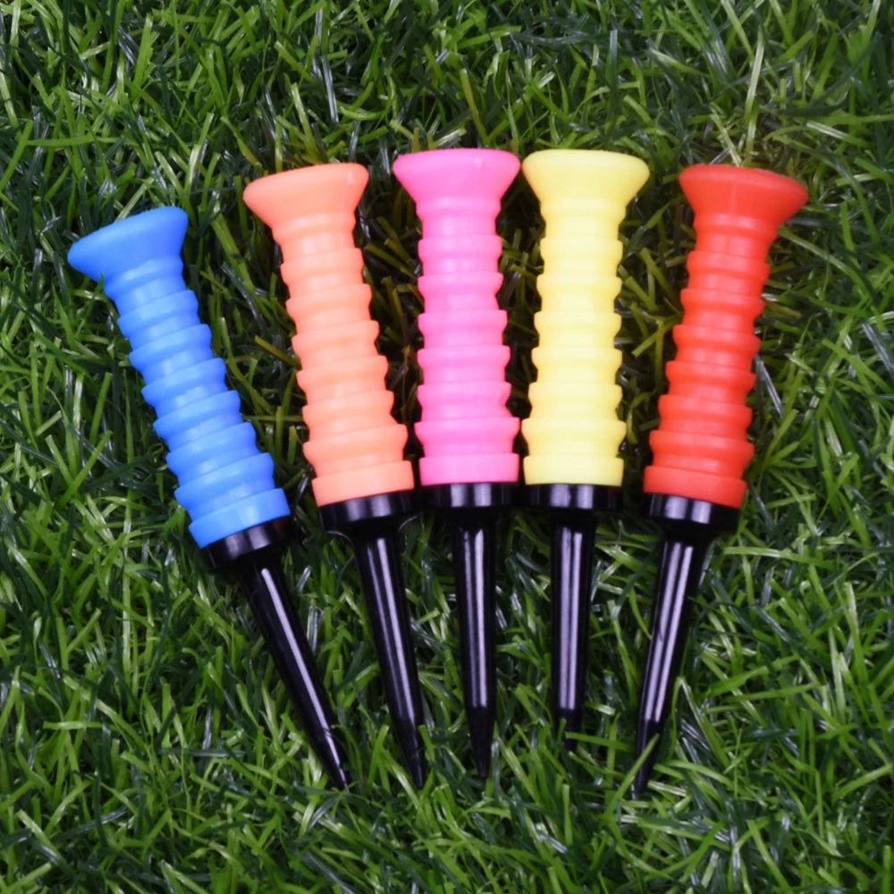5Pcs Premium Elastic Golf Tees - 83mm/3.24" Rubber Ball Tee Holder - Durable & Flexible Golf Accessories