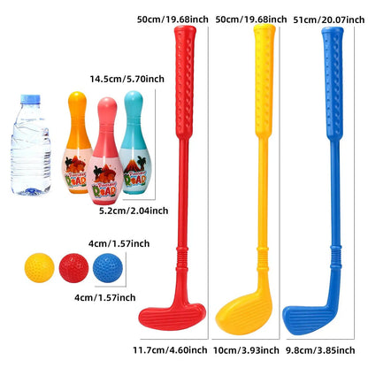 Toddlers Golf Set Retractable Club Kids Golf Club for Indoor Outdoor Garden